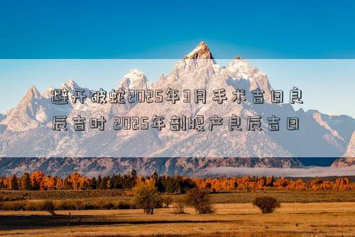 避开破蛇2025年3月手术吉日良辰吉时 2025年剖腹产良辰吉日