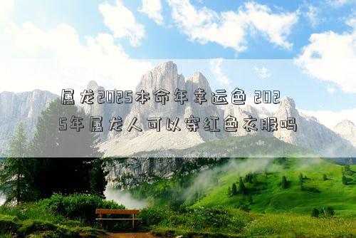 属龙2025本命年幸运色 2025年属龙人可以穿红色衣服吗