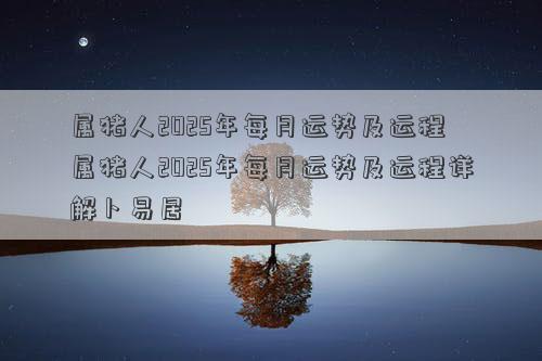 属猪人2025年每月运势及运程 属猪人2025年每月运势及运程详解卜易居
