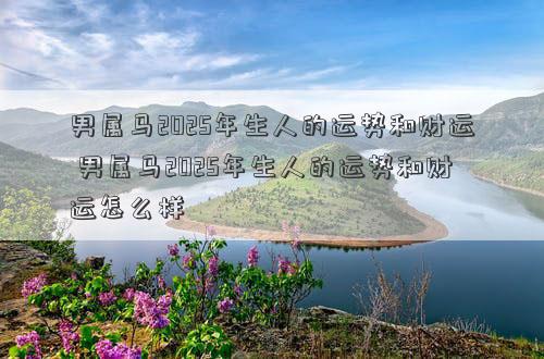 男属马2025年生人的运势和财运 男属马2025年生人的运势和财运怎么样