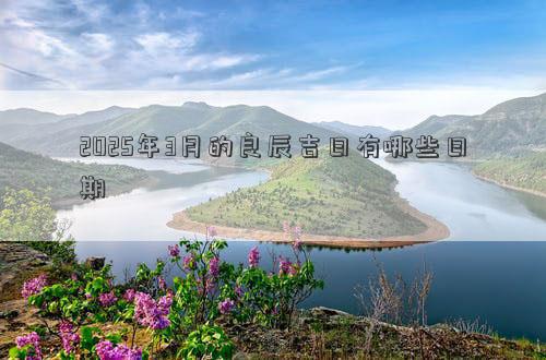 2025年3月的良辰吉日有哪些日期