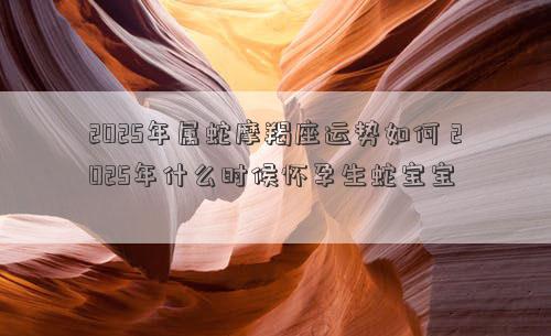 2025年属蛇摩羯座运势如何 2025年什么时候怀孕生蛇宝宝