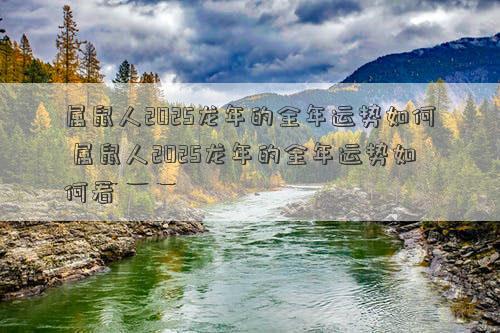 属鼠人2025龙年的全年运势如何 属鼠人2025龙年的全年运势如何看